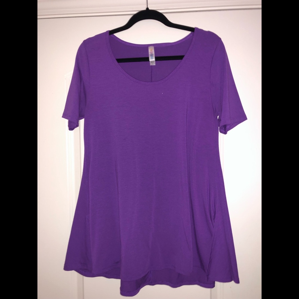 Lularoe solid purple Perfect Tee